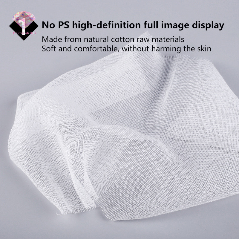 beatybilibili 100pcs Disposable Spa Face Gauze Mask Paper Sheet Beauty ...