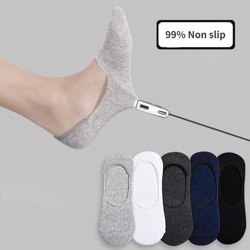 Men Soft Invisible Socks Pack Low Cut Casual Cotton Loafer Boat Non ...