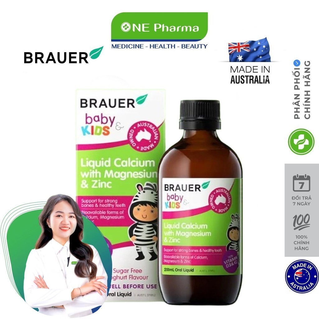 Brauer syrup to support children's bones and teeth 1+ Liquid Calcium ...