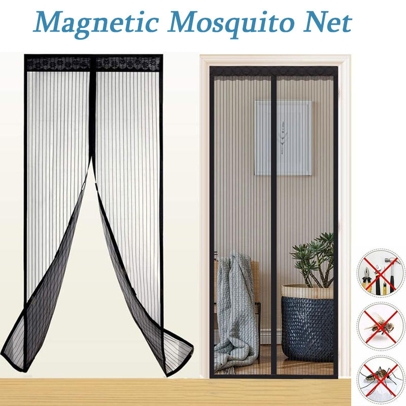 Magnetic Mosquito Net Kitchen Door Curtain Automatic Closing Door ...
