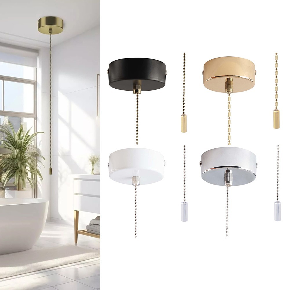 (BABYCITY-MY) Pull Cord Light Switch Bathroom Ceiling Light Pull Cord ...