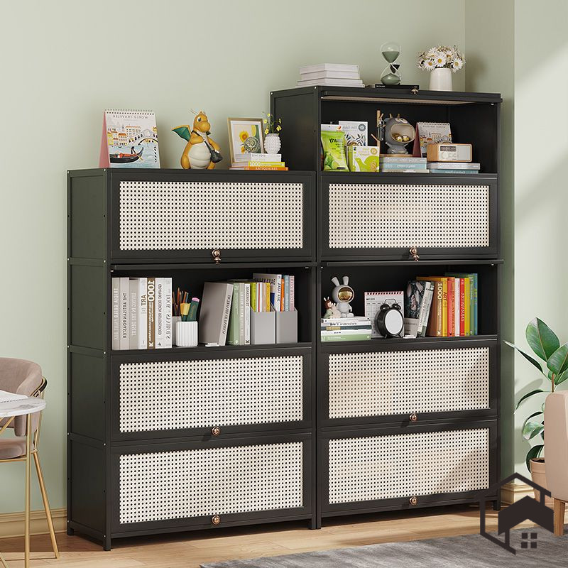 Floor-Standing Bookcase Kitchen Storage Rack Multi-Functional Storage ...