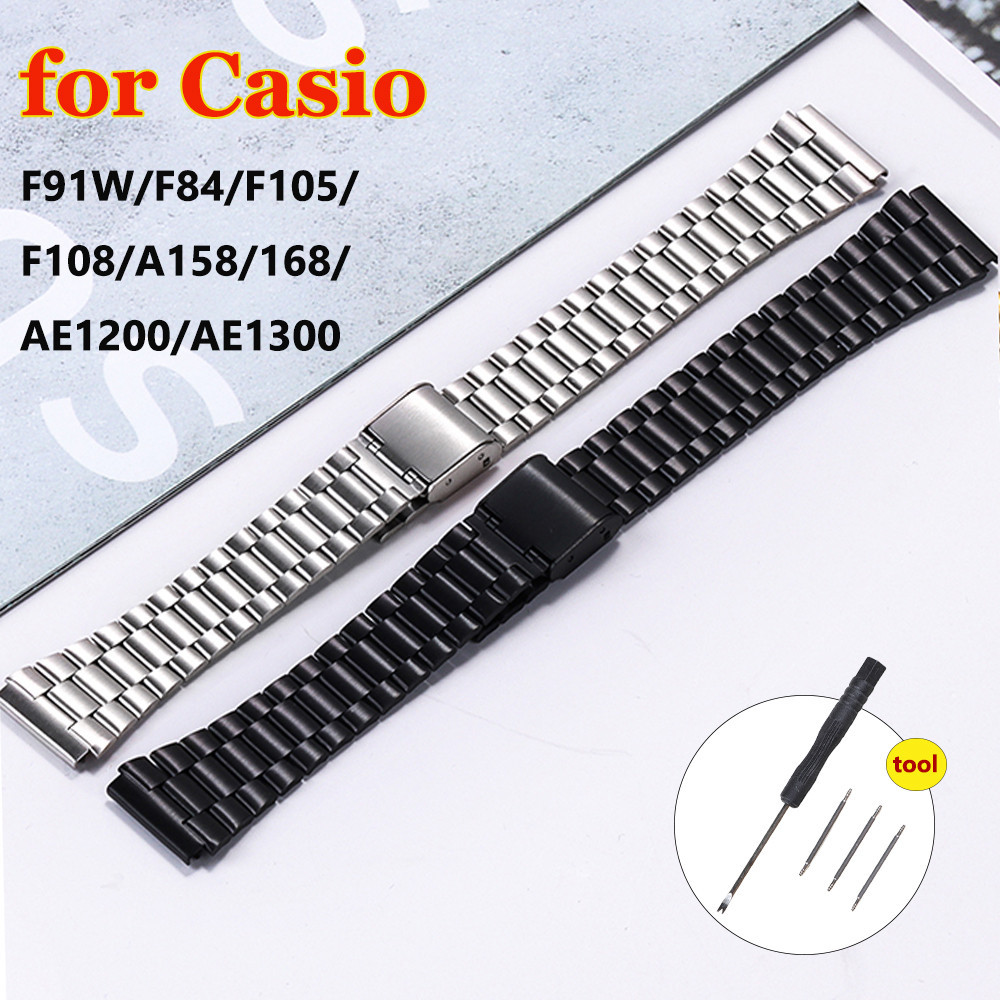 Watch Band for Casio F91W F105 F108 A158W A168 AE1200 AE1300