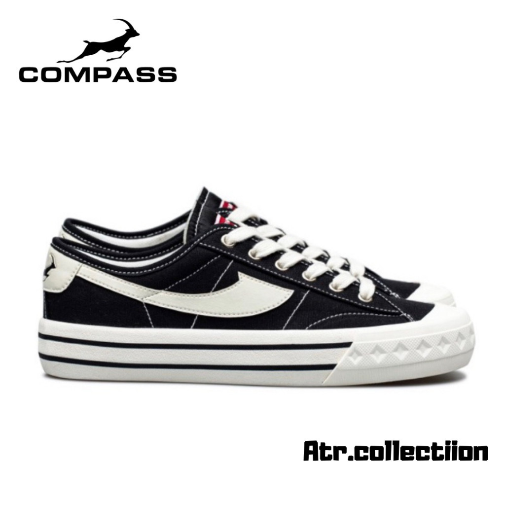 Limited!!!!!! Compass RETROGRADE WHITE BLUE LOW SHOES ORIGINAL 100