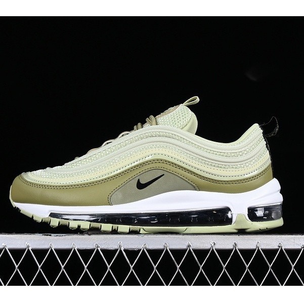 100% Original Nike Air Max 97 Olive Aurablackdust Casual Sneakers Shoes 