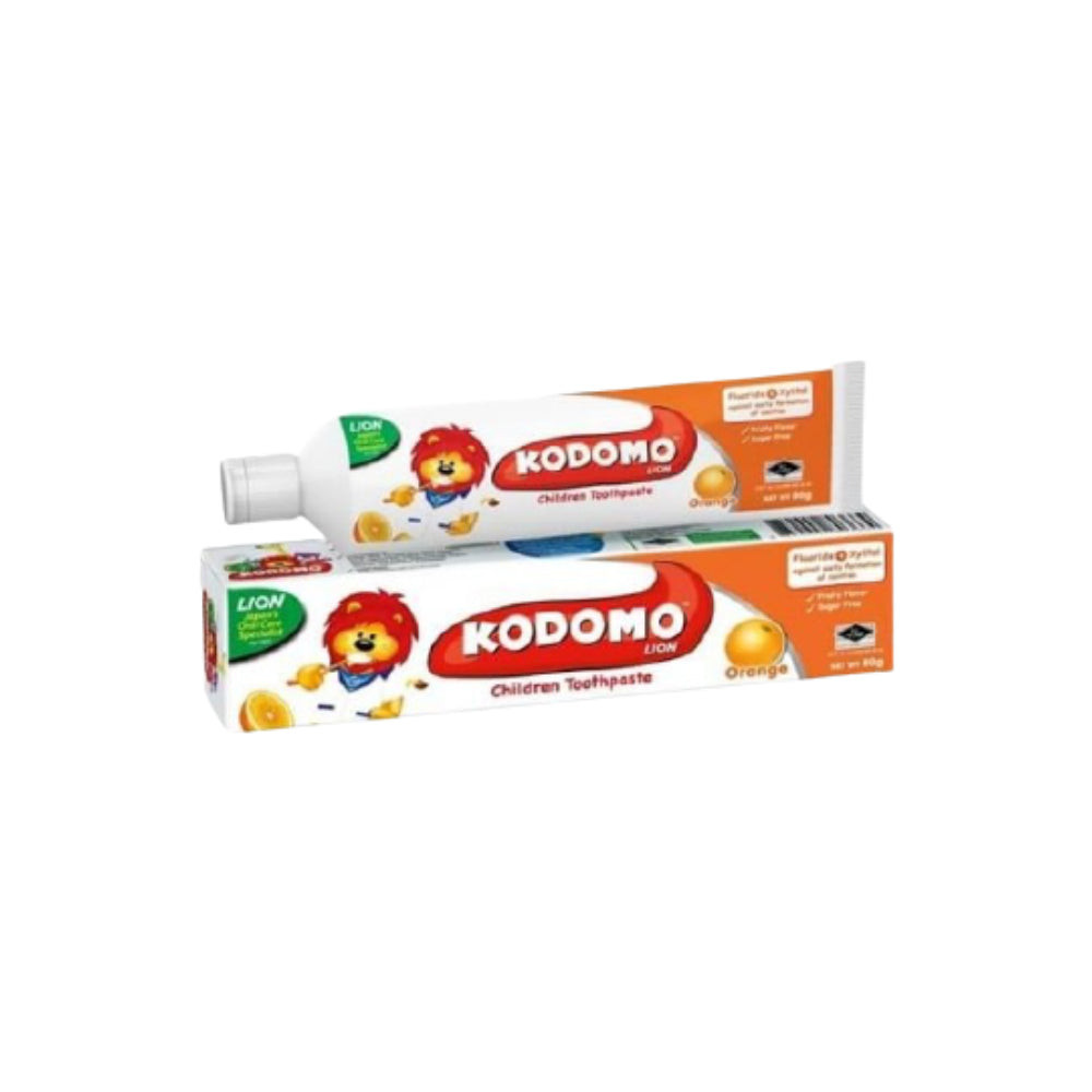 [BUY 1 FREE 1]Kodomo Lion Toothpaste For Children Orange Flavour 40g ...