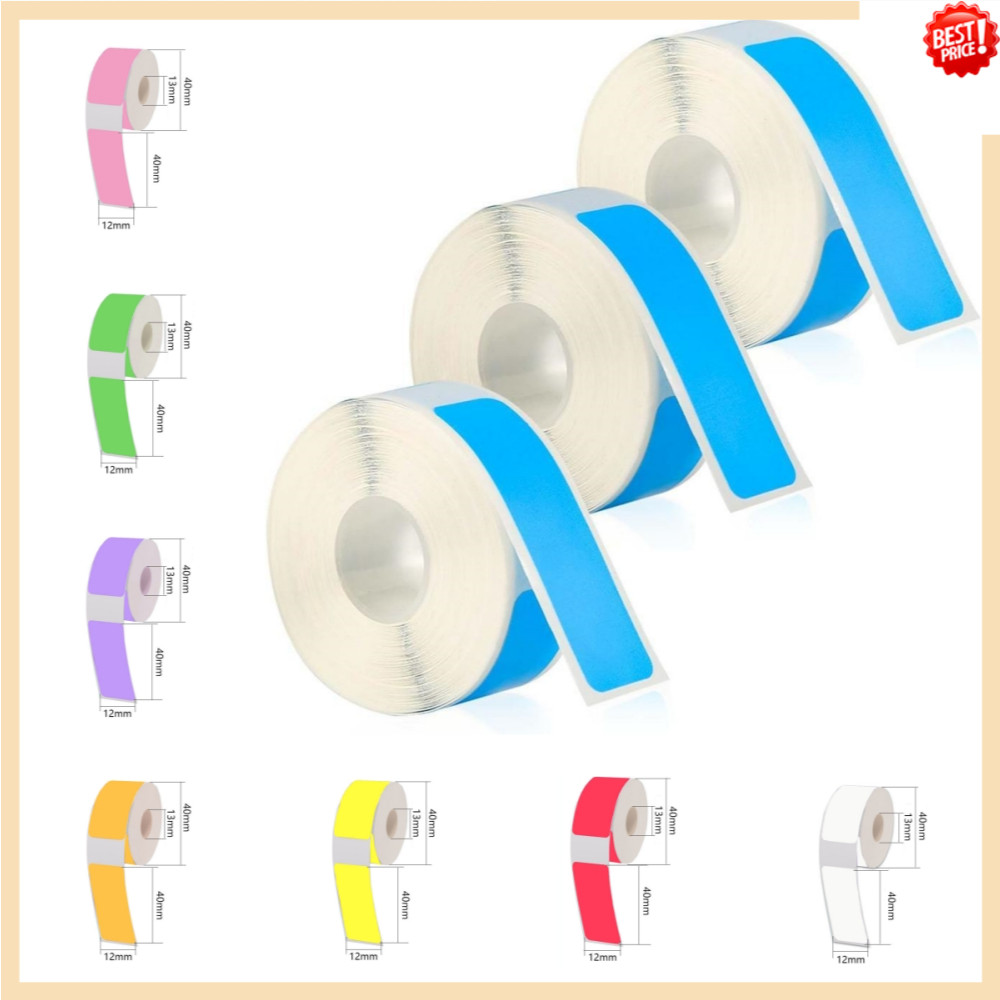 Label Maker Tape for Phomemo D30 Label Printer Machine, Thermal Paper Stickers Waterproof Self ...