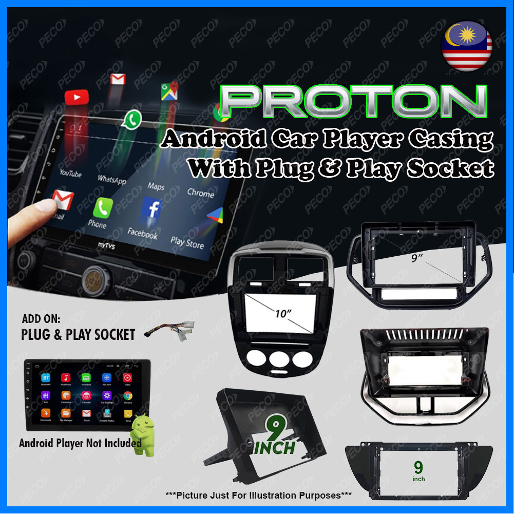 (1pc) Android Car Player Casing For Proton Saga/ Preve/ Suprima s/ Gen2 ...