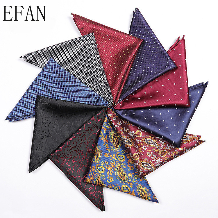 Luxury 20 Colors Hanky Men's Handkerchief Solid Black Red Polka Dots ...