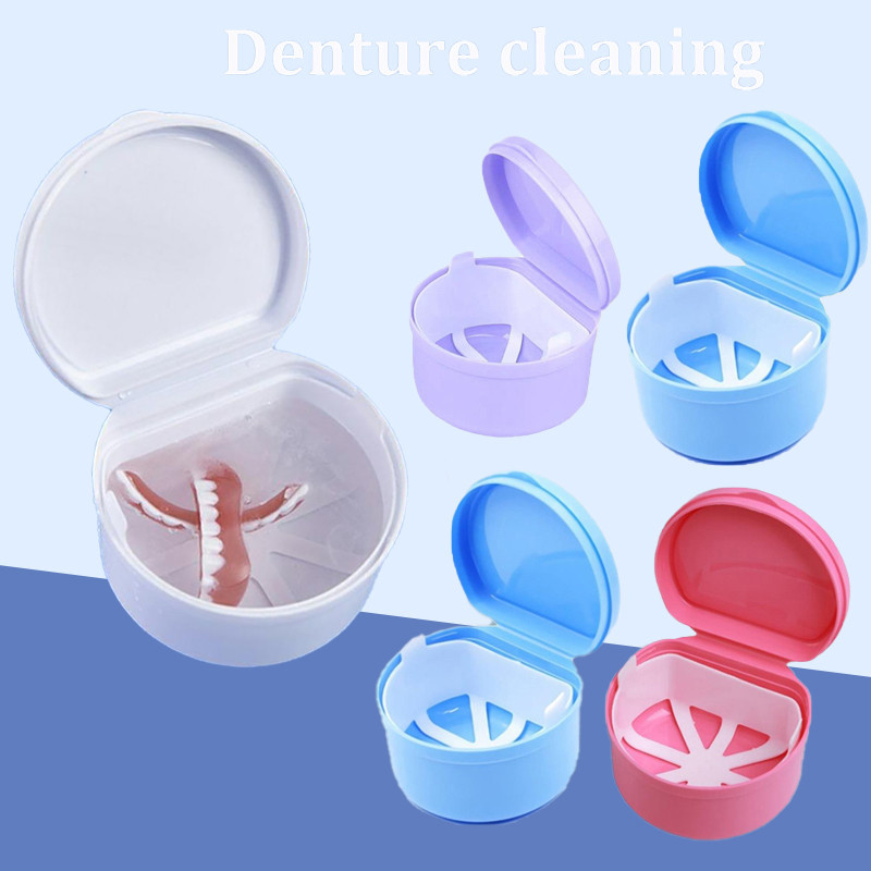 Dental Tooth Cleaning Box With Hanging Net Container Dental False Tooth ...