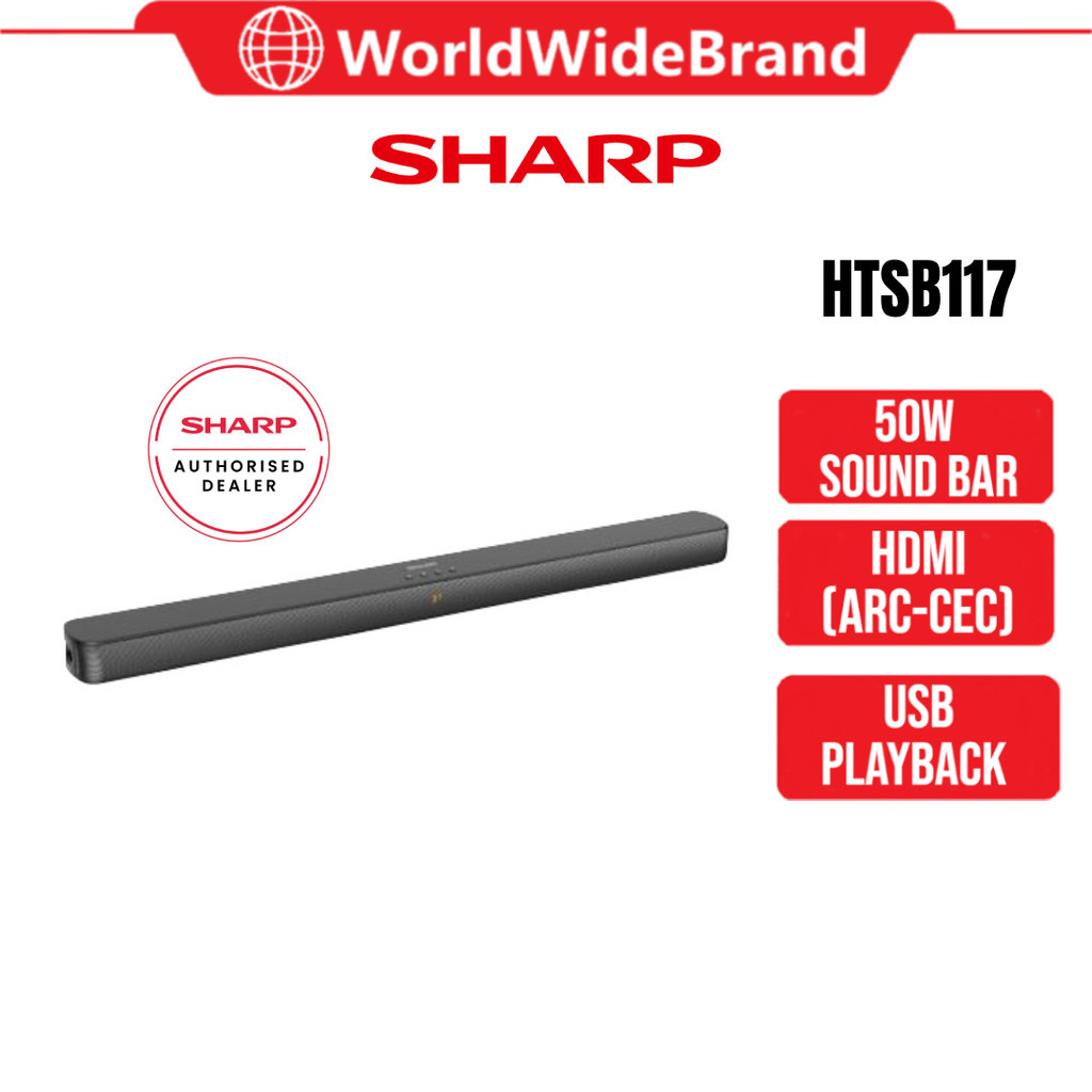 Sharp Sound Bar Home Theatre System HT-SB115/ HT-SB117 | Shopee Malaysia