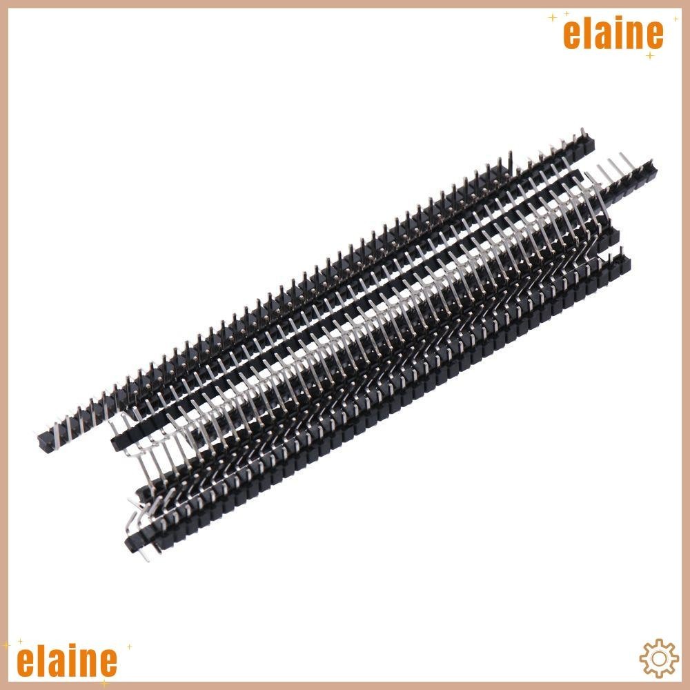 ELAINE2 50pcs Header Strip Socket, Single Row Black Pin Header ...