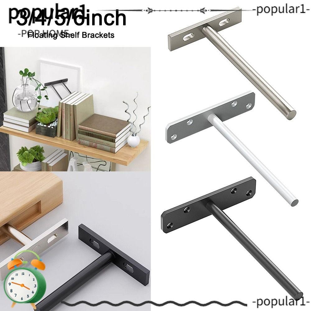 POP Floating Shelf Brackets, Wall Mount Heavy Duty Shelves Brackets ...