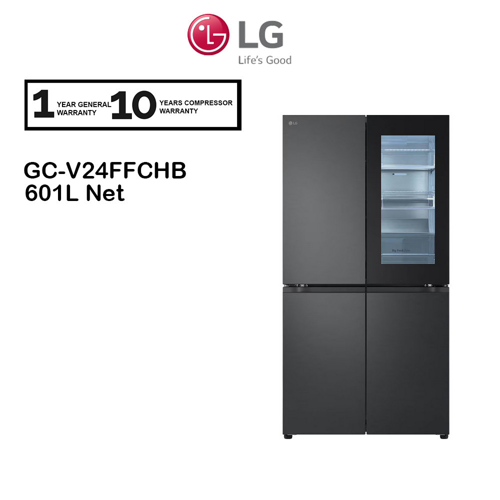 LG 431L Net GC-V22FFQMB French Door Fridge with InstaView Wifi / 601L ...