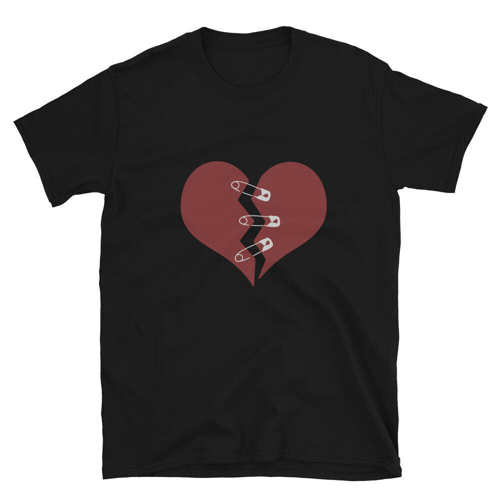 Broken Heart But Still Beating T Heart Healing With Safety Pins Tshirt ...