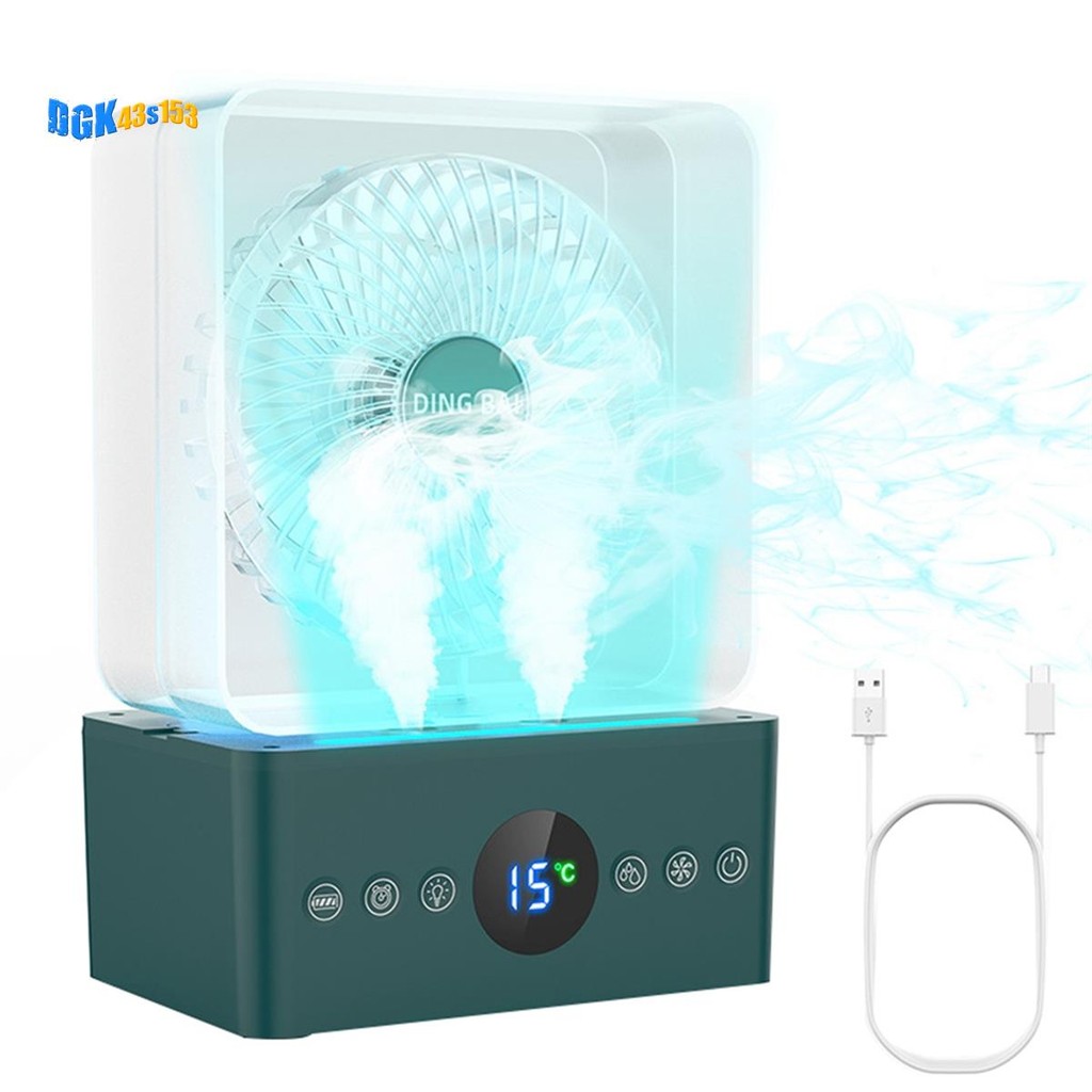 Portable Air Conditioner Fan with 3600mah , 3 Speed Evaporative Air ...