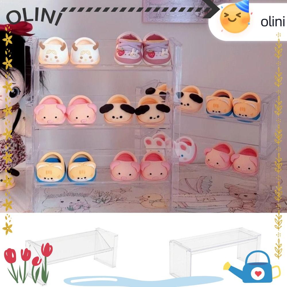 OLINI Storage Rack, Transparent Multi-layer Desktop Display Rack ...