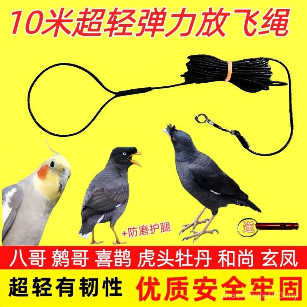 Sg Parrot Bird Ultra-Light Flying Rope Traction Extension Rope Tiger ...