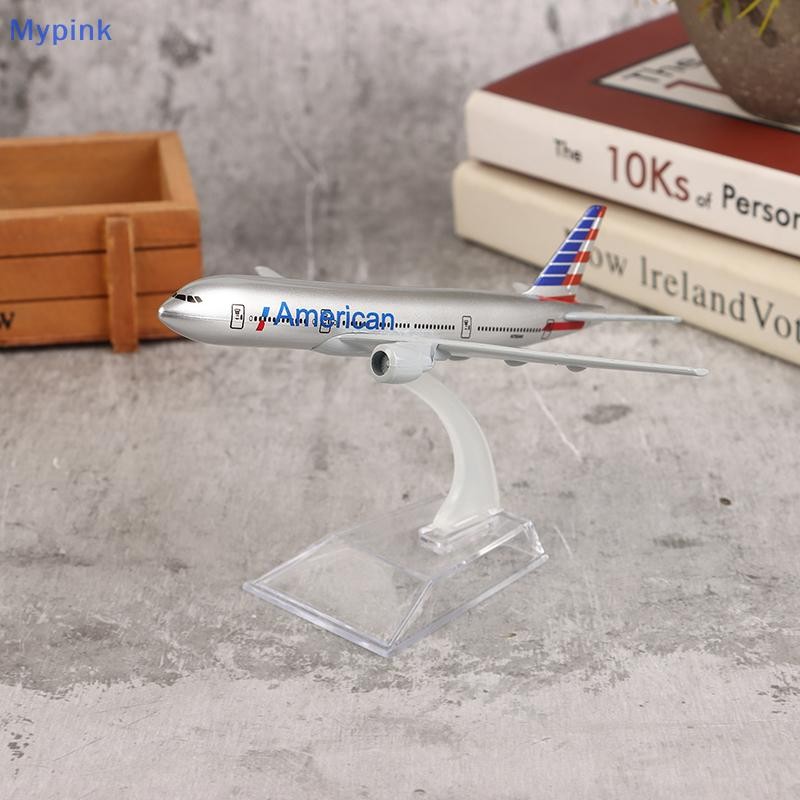 Mypink 16CM Scale 1:400 Metal Airplane Replica American Boeing 777 ...