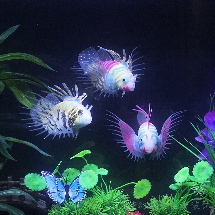 Aquarium jellyfish fish tank landscaping simulation fish lionfish ...