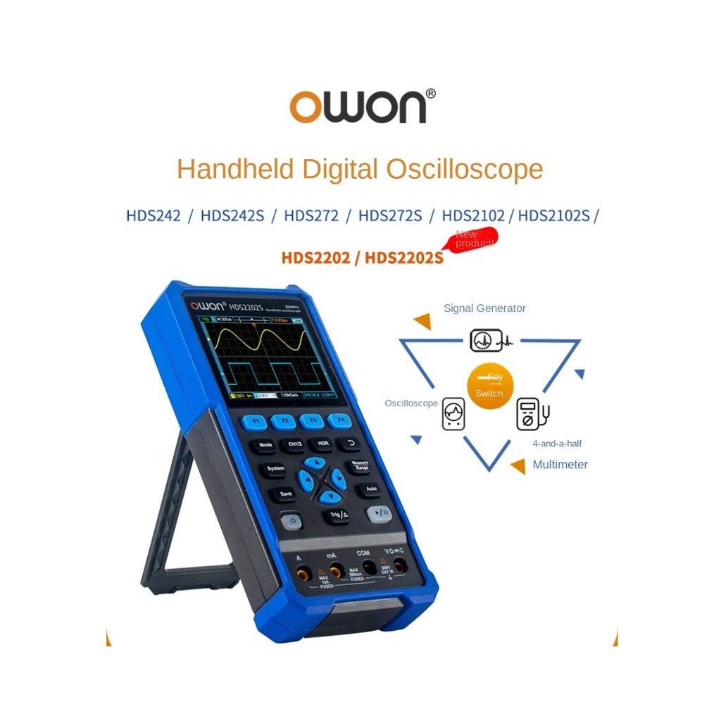 Lip owon Handheld Oscilloscope HDS242S Bandwidth 40M BuiltIn 4Bit