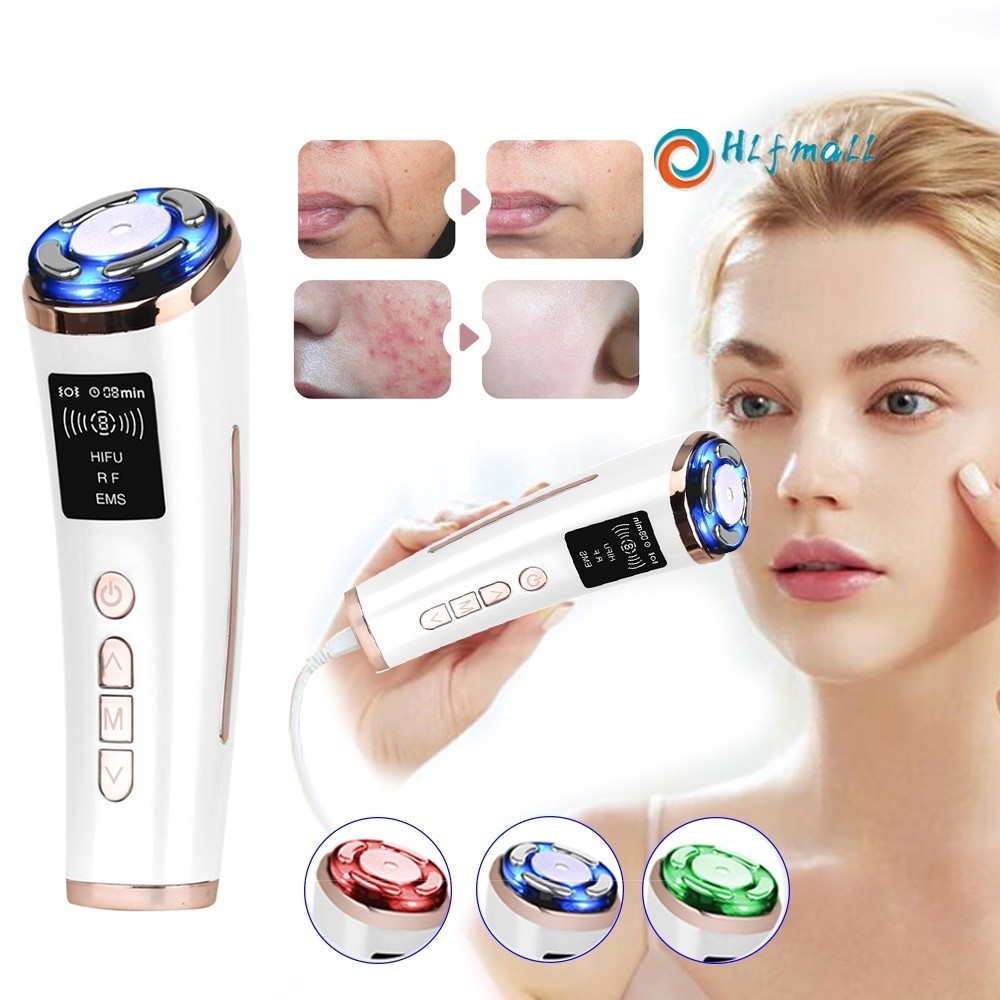 Ultrasound HIFU High Frequency Face Skin Lifting Rejuvenation Red/Blue ...
