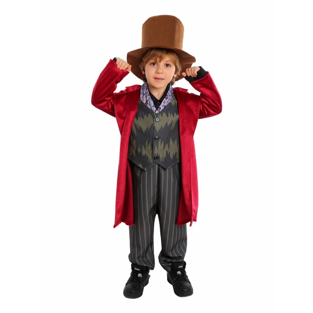 Hot-selling Hot-selling Boys Girls Role Costumes Wanka Charlie and ...