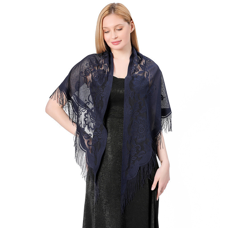 2024 New Lace Shawl Lace Triangle Shawl Bride Bridesmaid Group Wedding ...