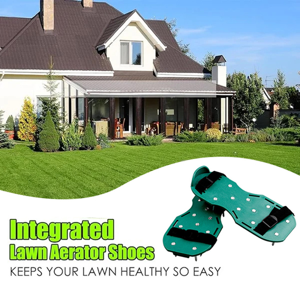 Lawn Aerator Shoes HeavyDuty Lawn Aerating Sandals For Effective Soils