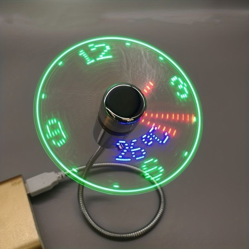 Usb usb Interface Clock Fan Real Time Clock Smart Memory LED Display ...