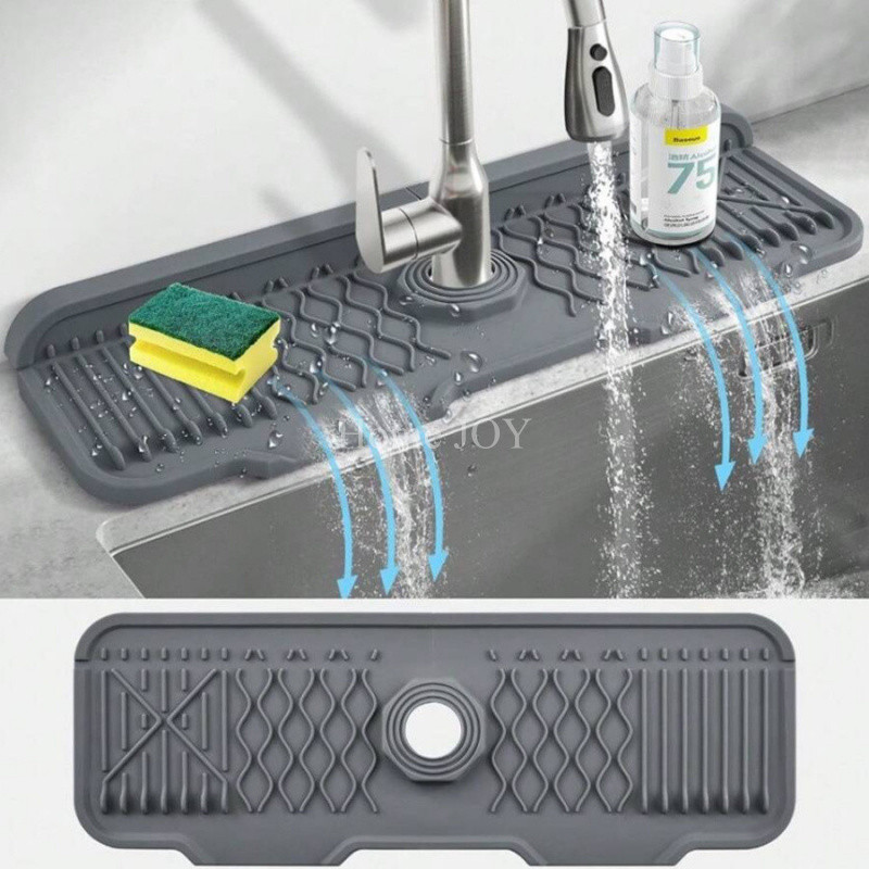 Tablecloth, silicone pipe mat, kitchen sink splash protector, non-slip ...