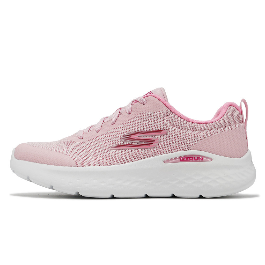Skechers Walking Shoes Go Run Lite Women's Pink Mesh Breathable Shock