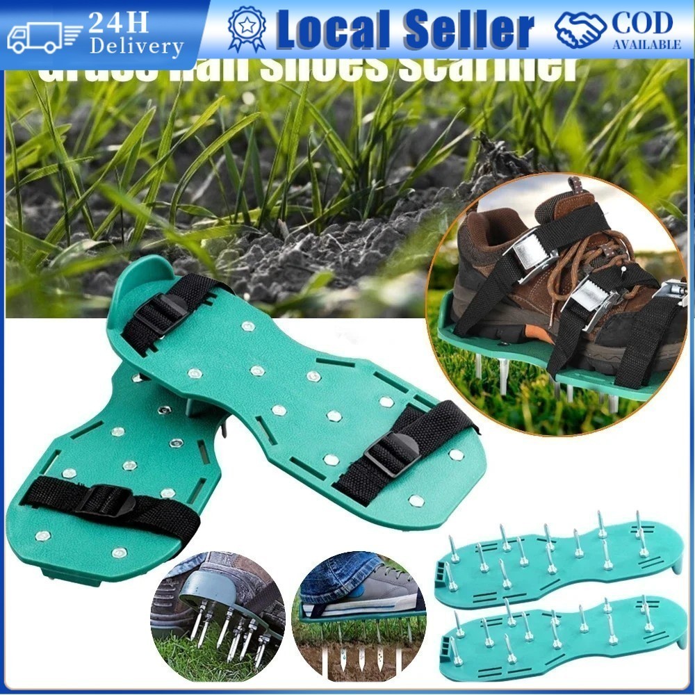 1 Pair Scarification Lawn Aerator Sandal Nail Shoes with 2 Straps ...
