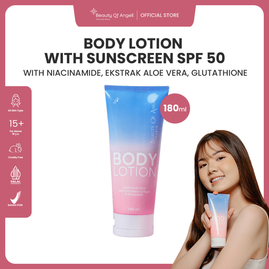 Beauty of Angel - Body Lotion Sunscreen SPF 50 - Body Lotion SPF ...