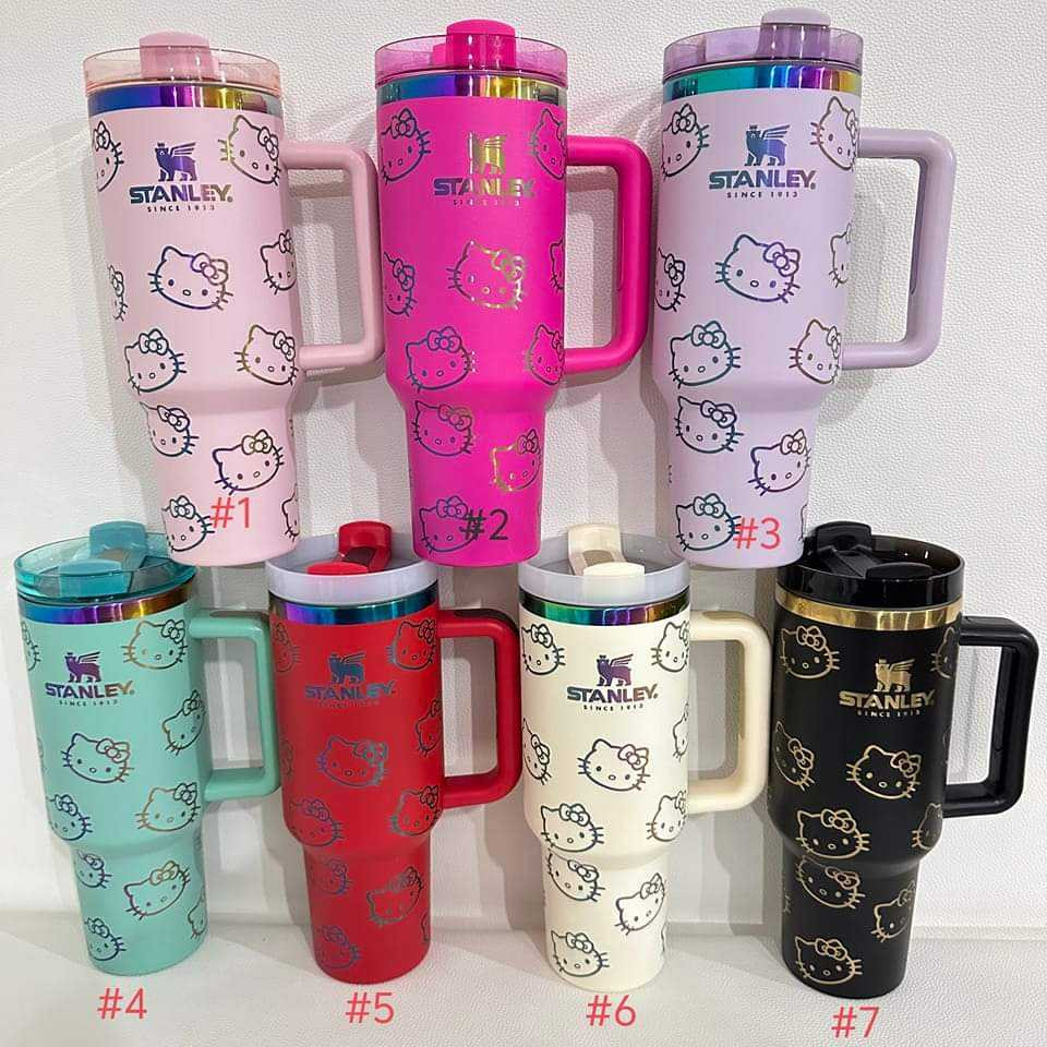 [New Color]Stanly Cup Hello Kitty Cat Thermal Insulation IceKeeping