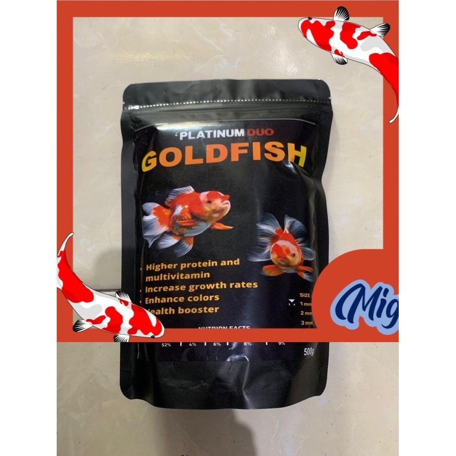 Platinum DUO GOLD FISH GOLDFISH FISH Food 500gr GOLDFISH Feed Pellets ...