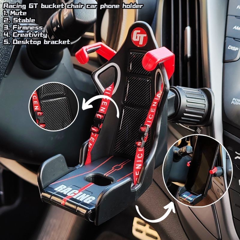 Modified New Style GT Racing Car Car Mobile Phone Navigation Bracket Seat  Creative Air Outlet Universal Unique Fixed