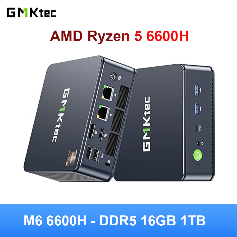 Gmktec K6 GMKtec M6 Mini Pc AMD Ryzen 5 6600H DDR5 32GB