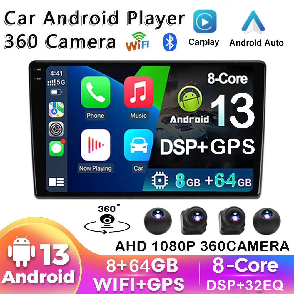 (8 Core 8G+64G DSP) Android Player with 360 Camera Car System Car ...