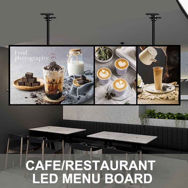 LED Cafe Menu Board | LED Signboard Menu A2 A3 A4 | LED Light Box | LED ...