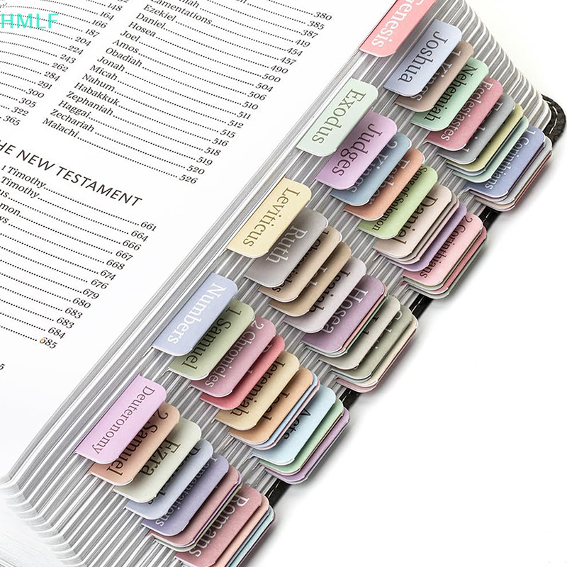 【HM】 Bible Tabs,75 Tabs,Colorful,Laminated Bible Tabs For Women And Men ...