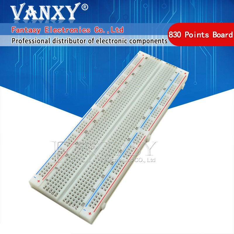 Breadboard 400 830 Point Solderless PCB Bread Board MB-102 MB102 Test ...