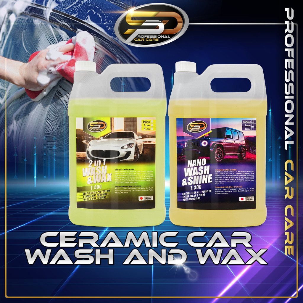 SPD Japan Formula Car Wash Shampoo 2 IN 1 Wash & Wax Nano Ceramic Car