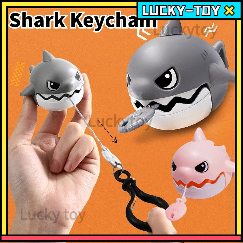 【Ready Stock 🇲🇾】Cute Shark Keychain Cartoon Creative Bag Pendant ...
