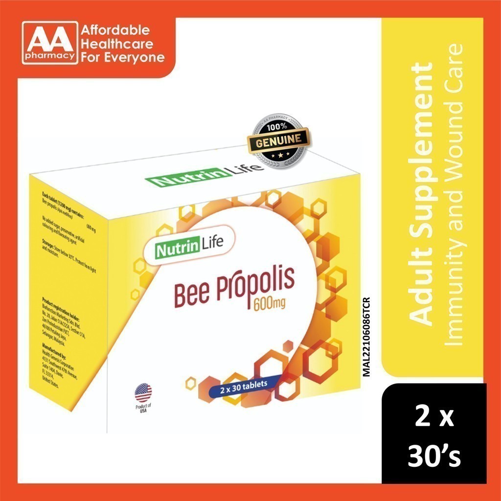 NutrinLife Bee Propolis Tablet 2x30's | Shopee Malaysia