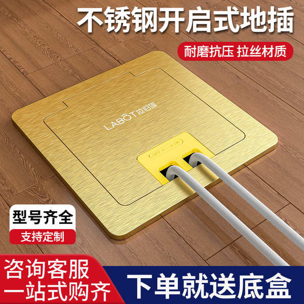 plug socket hidden socket switch socket Embedded Ground Socket Gold ...