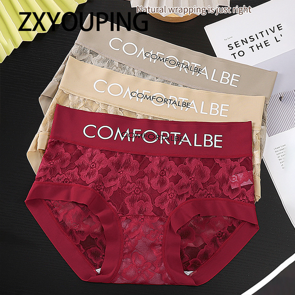 ZXYOUPING Lace Panties Women Waist Hip Briefs Comfortable Seamless Sexy ...