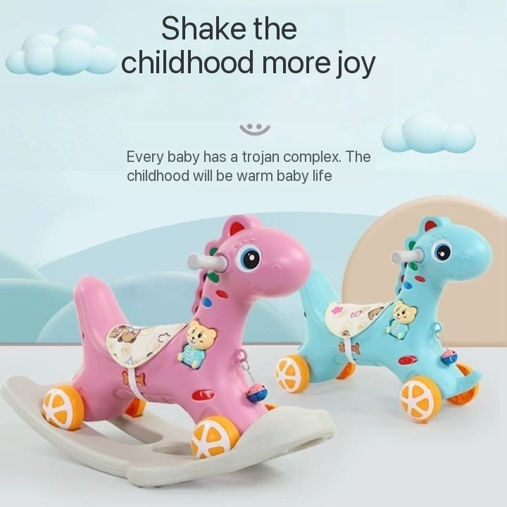 2in1 Rocking Horse Children Rocking Horse Tractor Children's Toys ...