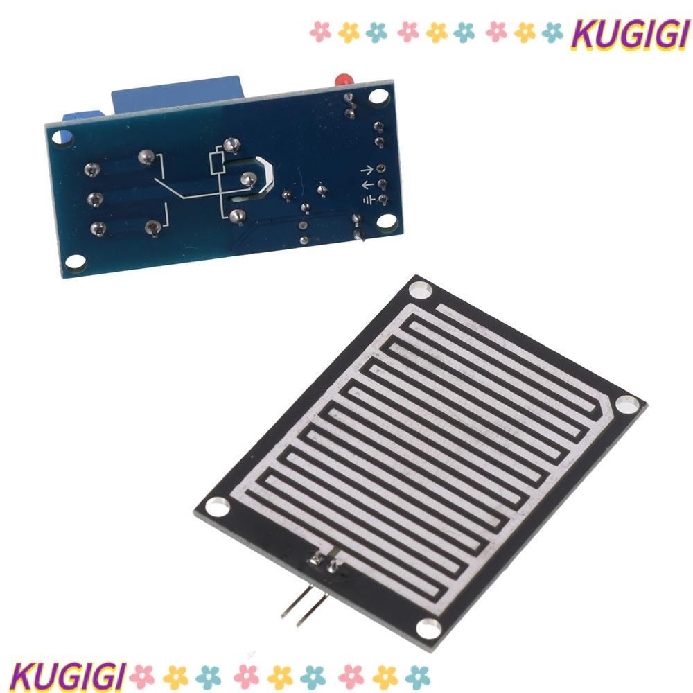 KUGIGI Raindrops Sensor, Adjustable 12V Rain Dectection Module, with ...