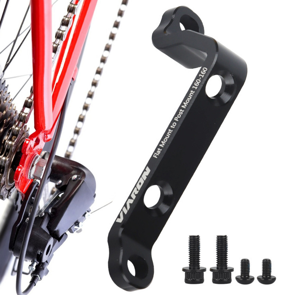 thumbnail image 2 of Cnc Machined Road Bike Disc Brake Caliper Adapter Flat Mount To Post Mount Rear Fangkenuo 2 of 14
